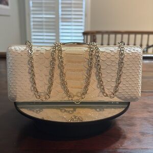 COACH Madison Pinnacle Python Embossed Clutch/Crossbody